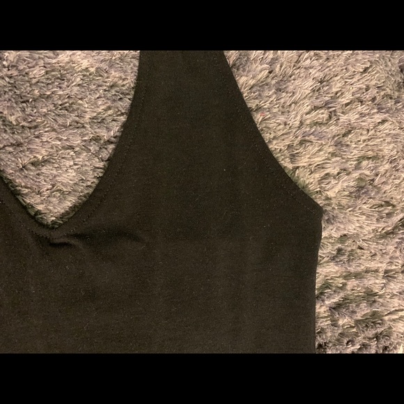 Black Neck Strap Mini Dress - Picture 4 of 4